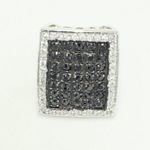 Black and white ring