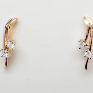 Toi et Moi diamond earrings